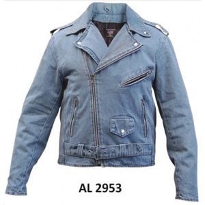 Men’s denim biker jacket
